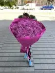 bukiet z różowej gipsówki