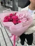 Bukiet z hortensji i galązkowych róż Poznan
