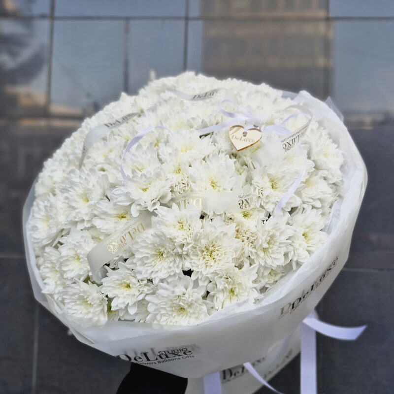 bukiet z białej chryzantemy Studio Deluxe