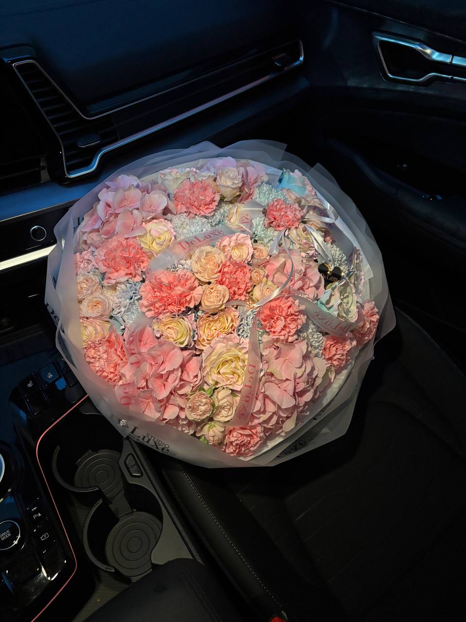 IMG_9167 Bukiet z niebieskiej róży i hortensji