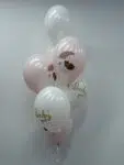 Zestaw balonów Baby Girl – różowe i białe balony na narodziny Poznan