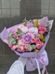 Bukiet pastelowy z róż i chryzantem | Kwiaty Poznań