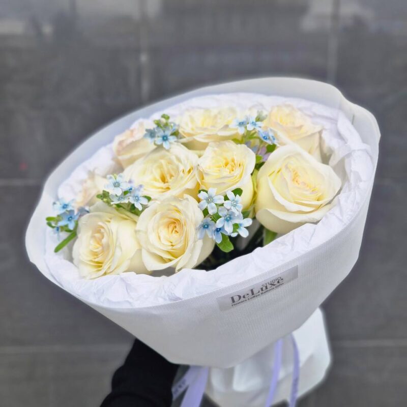 Bukiet róż z oksipetalumom Poznan